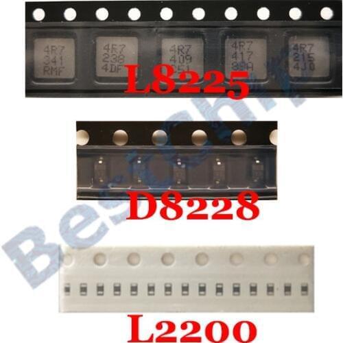 10sets/lot backlight diode D8228 V3 + backlight coil L8225 4R7 + backlight filter L2200 for ipad 2 3 4 mini
