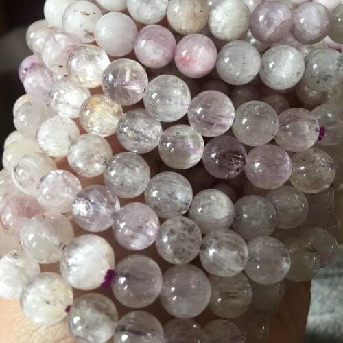 2bracelets AKAC Approx7.8-8.5mm Grade A Natural kunzite bracelet beads wholesale