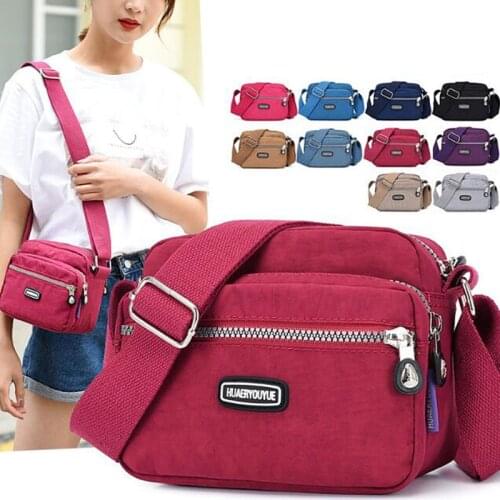2021 Casual Designer Women Shoulder Bag Nylon Female Handbag Shoulder Bag Waterproof Girls Messenger Bags Crossbody Women Small