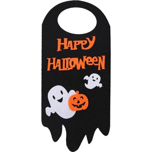 3PCS Halloween Decoration Supplies Props Pumpkin Skull Cat Door Pendant Hotel Shopping Mall Ghost Festival Scene Decoration