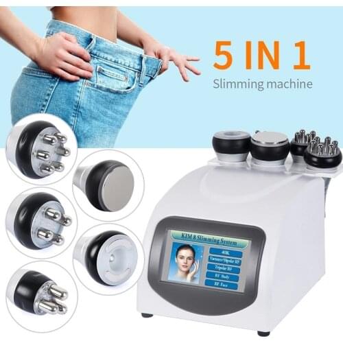 5 In1 Professional 40K Cavitation Ultrasonic RF Slimming Anti Cellulite Multipolar Radio Frequency Tighten Beauty Machine