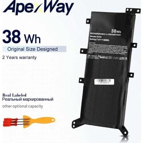 Laptop Battery For ASUS X555 X555L X555LD X555LF X555LA X555LB X555LI X555LJ X555LN F555A F555U A555L K555L C21N1347 38Wh 7.6V