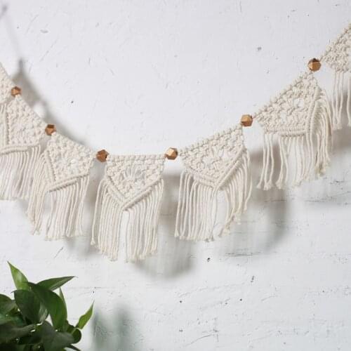 Bohemian Hand-woven Tapestry Wall Hanging Beads Decoration Birthday Party Home Decoration