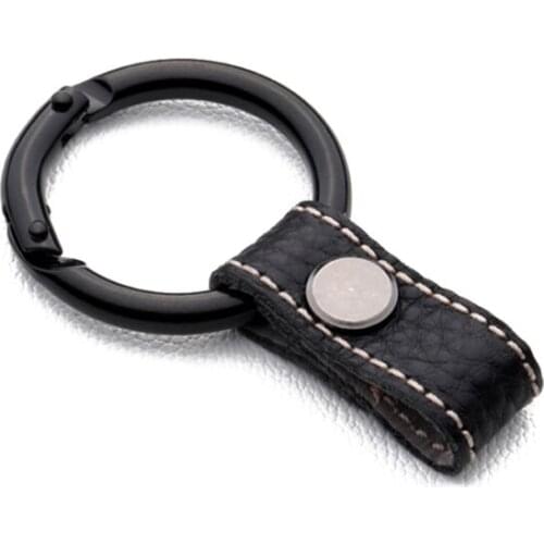 Card Keyring Car Key Holder with Genuine Leather Lanyard for Keychain Keyring