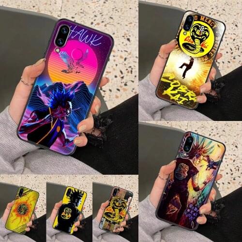 Cobra Kai TV Snake Phone case For Huawei Honor 6 7 8 9 10 10i 20 A C X Lite Pro Play black fashion bumper silicone coque