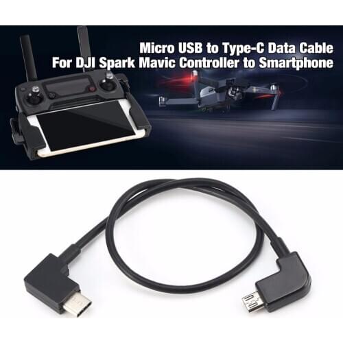 Data Cable For DJI Spark Mavic Pro Platinum Air Controller Micro USB to Type-C Port Adapter Line for Smartphone Tablet Hot Sale
