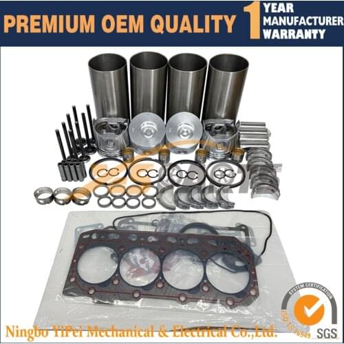 4TNV88 4D88E-5XAB 4D88 Overhaul Rebuild Kit For Yanmar Komatsu engine Part