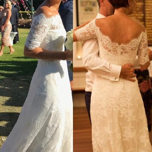 Lace Princess Wedding Dress With Beading Belt 2020 Appliques Arabic Dubai Court Train Vintage A Line Bridal Gowns Bride Dress