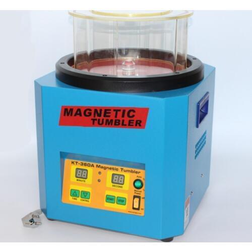 KT-360A Magnetic Tumbler 1300g Capacity Jewelry Polisher Super Finishing Magnetic Polishing Machine