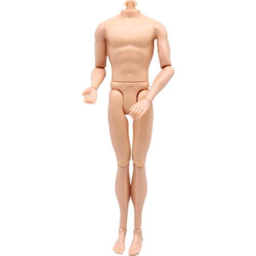 1 piece 29cm DIY Moveable Jointed Doll Without Head Body Nude Naked Body Soldier Ken Male For Dolls Accessories Toy Gift