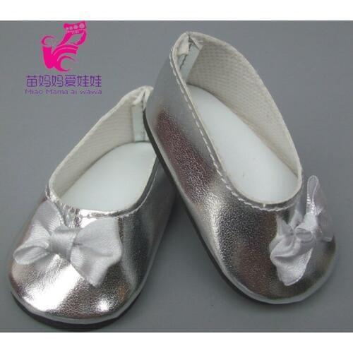 7cm Doll Shoes Fits 18 inch girls Doll Shoes for 45cm baby Dolls Flat shoes