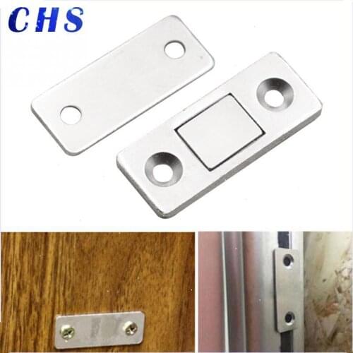 Strong Ultra Thin Magnetic Door Catch Door Closer lock Door Latch Door Magnet for Furniture Cabinet Cupboard with Screws