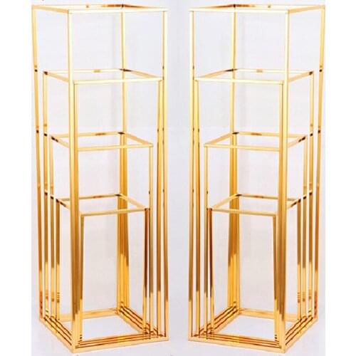 Metal Plant Stand Rack Party decoration Wedding Decorations Gift Display Rack Rectangular Flower Display Rack cake stand