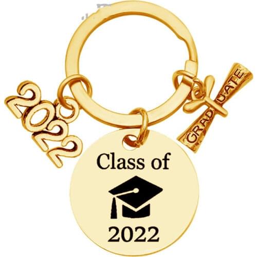 Miuoxion Wholesale Fashion Personality Jewelry Class of 2021 Keychain For Women Feature Namour Charm Graduation Season Gift