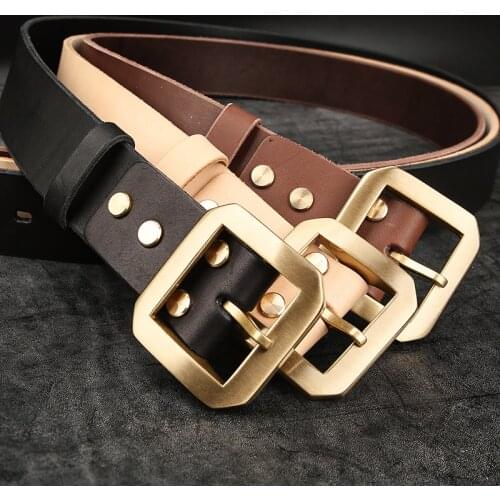 Mens leather belt womens leather belt planting tanning leather belt personality belt Handmade leather