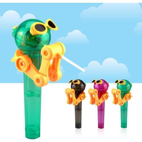 Newest Creative Personality Toys Lollipop Holder Decompression Toys Lollipop Robot Decompression Candy Dustproof Toy Gift