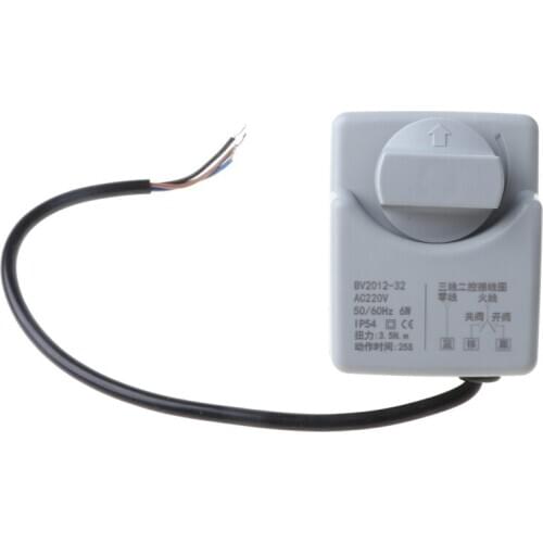 2020 New AC220V DN15 DN20 DN25 2 Way 3 Wires Brass Motorized Ball Valve Electric Actuato With Manual Switch