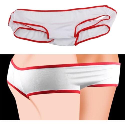 Double Couple Sexy Panties BDSM Women Men Flirting Underwear Cotton Panties Uniform Temptation Stretch Knitted Sexy Exotic Sets