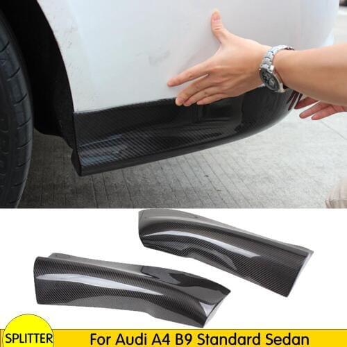 Styling Carbon Fiber Car Side Aprons Splitter For Audi A4 B9 Standard Sedan 2013 2014 2015 2013