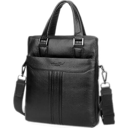 Made Of Genuine Natural Leather Men Business Handbag First Layer Cowhide Tote Bag Briefcase For Male Shoulder Messenger Bags New