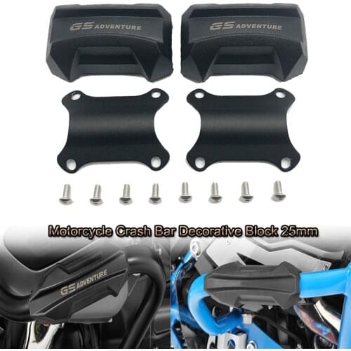 Motorcycle 25mm Crash Bar Bumper Engine Guard Protector Decorative Block For BMW F750GS F850GS F800GS R1250GS R1200GS R1200RT