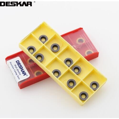 10PCS DESKAR RPMT10T3MOE-JS RPMT08T2MOE RPMT1003MO-TT RPMT1204MOE-JS LF6018 CNC Carbide Inserts Lathe Cutter Cutting Tool Parts