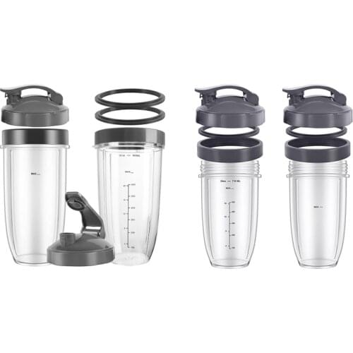 2Set 24 Oz/32 Oz Replacement Cups Compatible For Nutribullet 900W 600W Blenders Replacement Parts For Nutribullet