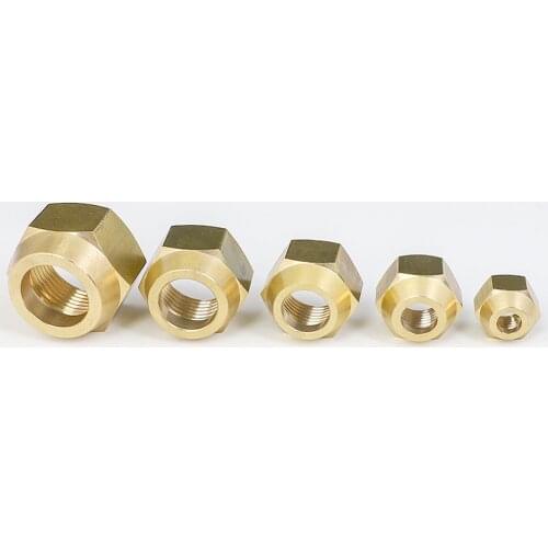 45 Deg SAE 1/4" 3/8" 1/2" 3/4" Flare Brass Nut Pipe Fitting Adapeter Air conditioner