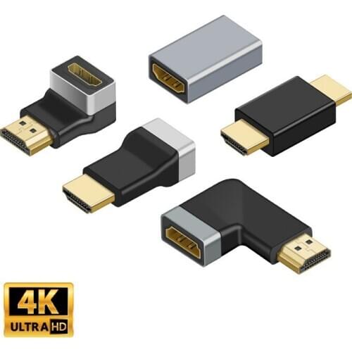4K@60Hz HDMI-compatible Adapter 90 270 Degree Connector HDMI Male to Female 4K HD Extender For HDTV Laptop TV Box Desktop