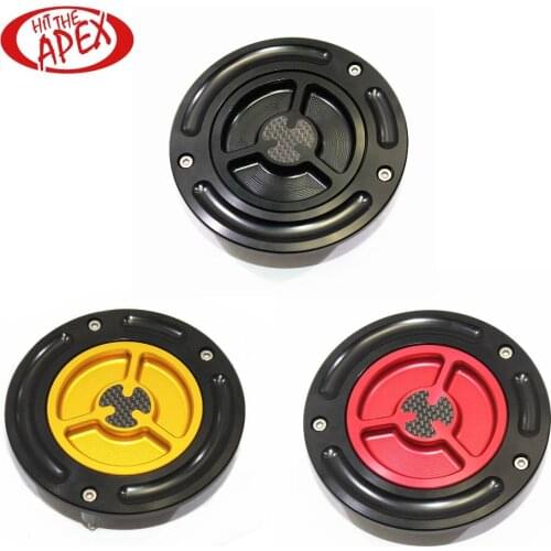 Motorcycle Keyless Carbon Gas Tanks Fuel Cap Cover for Honda CBR600RR/CBR1000RR 2002-2016 Gas Cover Waterproof Dustproof