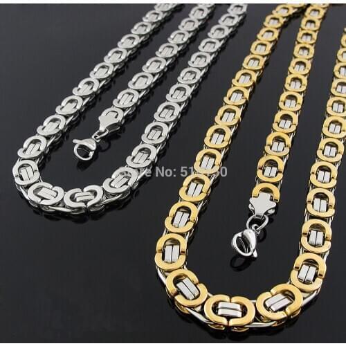 Free Shipping New Vintage 316L Stainless Steel Jewelry Hot Selling Mens 8.66" Bracelets&24" Necklace Jewelry Sets