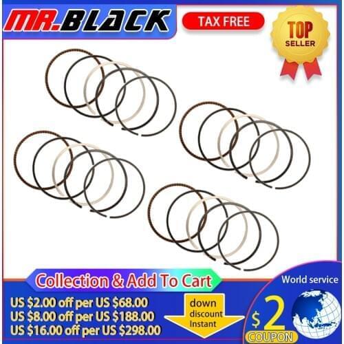 Motorcycle Engine Parts STD Bore Size 57.5mm Piston Rings For Kawasaki ZZR400 ZZR 400 1992-2003 ZRX400 ZRX 400 I II III