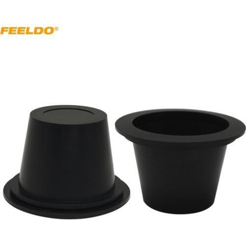 FEELDO 2Pcs Universal Car HID LED Headlight Dustproof Cover Rubber Waterproof Sealing Cap Headlamp Covers 50mm 55mm #5583