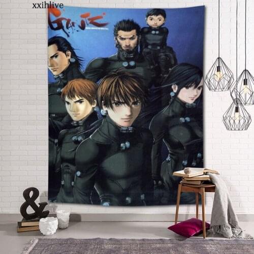 Hot Sale Custom Japanese Anime GANTZ Wall Hanging HD Landscape 3D Printing Digital Printing Home Decoration Tapestry