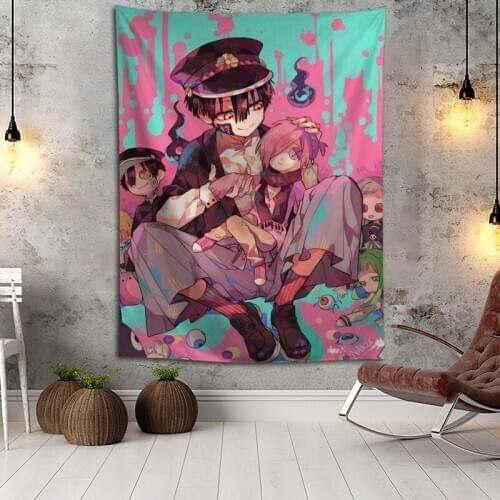 Hot Sale Custom Anime Hanako Kun Printed Tapestry Background Decorative Tapestry Various Sizes Wall Hanging Decor