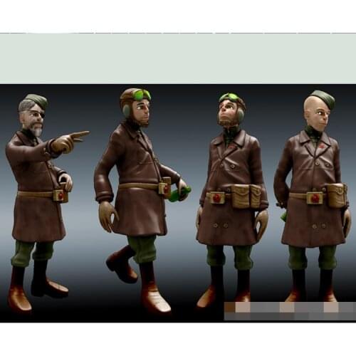 1/35 Flight Ready, Resin Model Soldier GK, military themes, Unassembled and unpainted kit