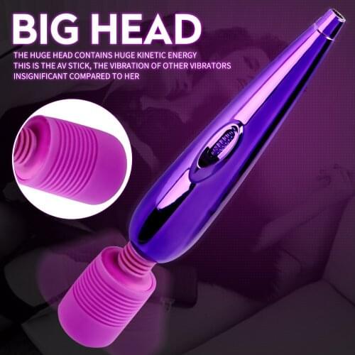 Handheld G Spot Vibrators Rechargeable Wand Massager For Women Vagina Stimulation Adult Sex Toys Female Masturbation Tools