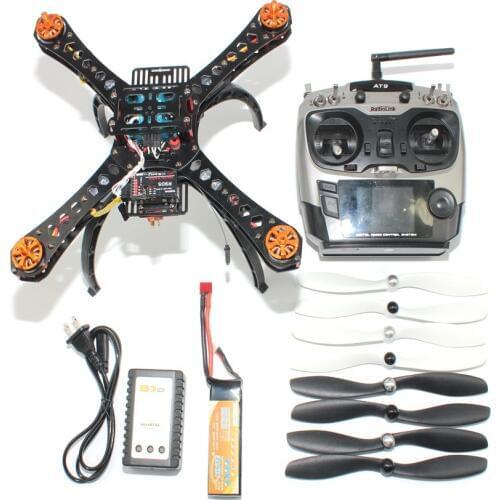 F14891-H Full DIY Mini Racing Drone Racer 310 Fiberglass Frame Multicopter MICRO F3 Flight Controller AT9 FS-i6 Transmitter