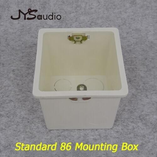 Wall Plate Adjustable Cassette Mounting Mini Amplifier Volume Controller Socket Box White Plastic Materials For 86 Type Standard