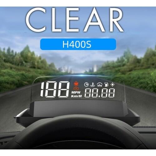 Newest Head Up Display Car OBDII EOBD Windshield Projector HUD Shift Reminder Water Temp RPM fuel consumption speed alarm
