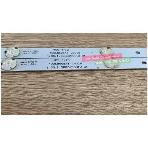 New 50 PCS/lot 5LED 389mm LED backlight strip for Philco PH40R86 400S8605X8-B0040 E34036 40S-4-10 1.00.1.388015S01R V1