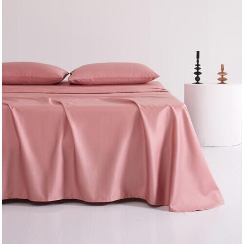 Bonenjoy 1 pc Flat Sheet 100%Egyptian Cotton Top Sheet Solid Color Luxury High Quality Flat Bed Sheet Single/Queen/King Size