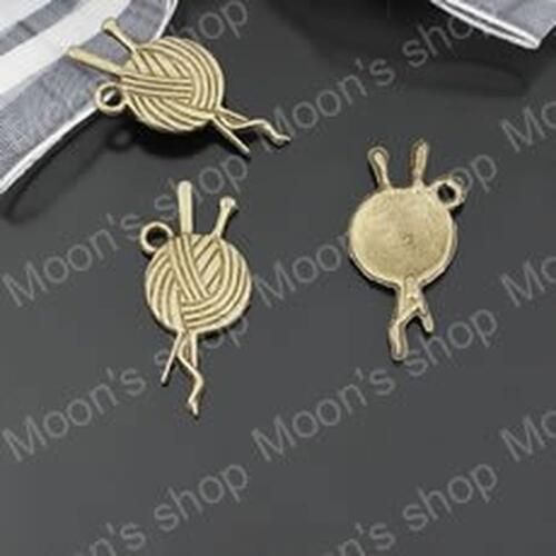 Wholesale Sewing ball Yarn Spool Needle Alloy Flat Charms Pendants DIY Findings Accessories (JM1128)