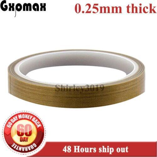 13mm*10 meters *0.25mm Thick Self Adhesive PTFE Tape, High Temperature Withstand Insulation for LCD, Vacuum Sealer
