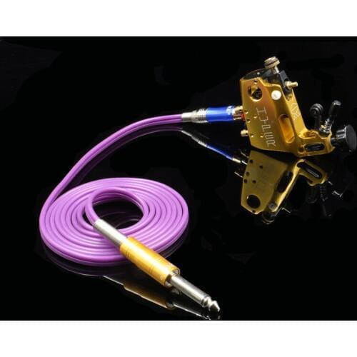 Top Quality RCA Tattoo Clip purple Rubber Silicone Cord For Tattoo Power Supply clip cord Tattoo Machine Free Shipping TP-2109