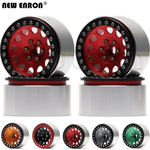 2.2" Alloy 12-Hole Beadlock Wheels Hub RC Rim 4P for 1/10 RC Crawler Rock Car Axial SCX10 90046 Wraith HPI YETI KM2 Traxxas TRX4