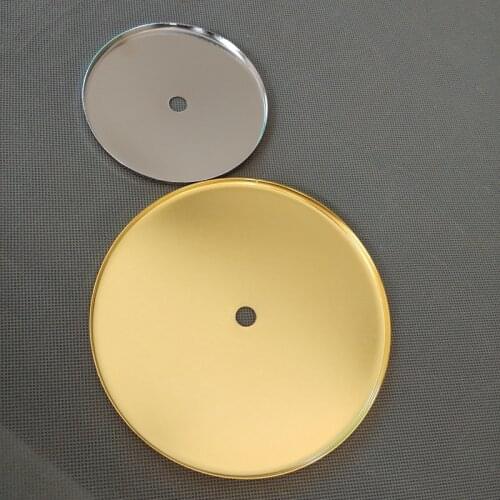 2Pcs/Lot, Dia60mm-250mm Lamp Hub Metal Caps Circular Cover Plated Cap with 10mm Hole, DIY chandelier Lighting Accessories
