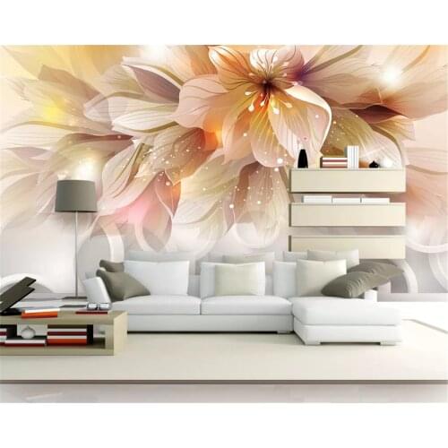 Beibehang Papel de parede 3D wallpaper home decoration modern minimalist fashion dream living room TV background wallpaper