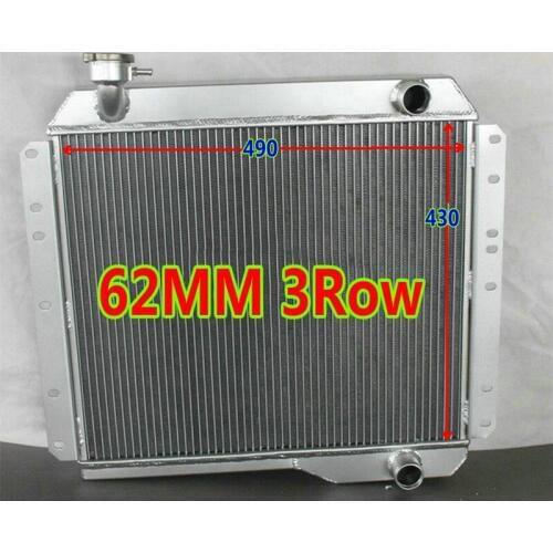 62mm 3row Aluminum Radiator for Toyota LAND CRUISER Landcruiser HJ45 HJ47 H 3.6 2H 4.0 Diesel manual