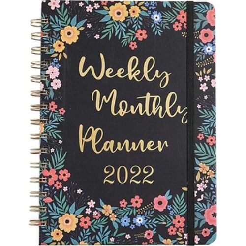 Notebook Academic Year Planner Daily Weekly Monthly Planner Yearly Agenda 2022 Schedule Coil Notebook 365-day Schedule Book